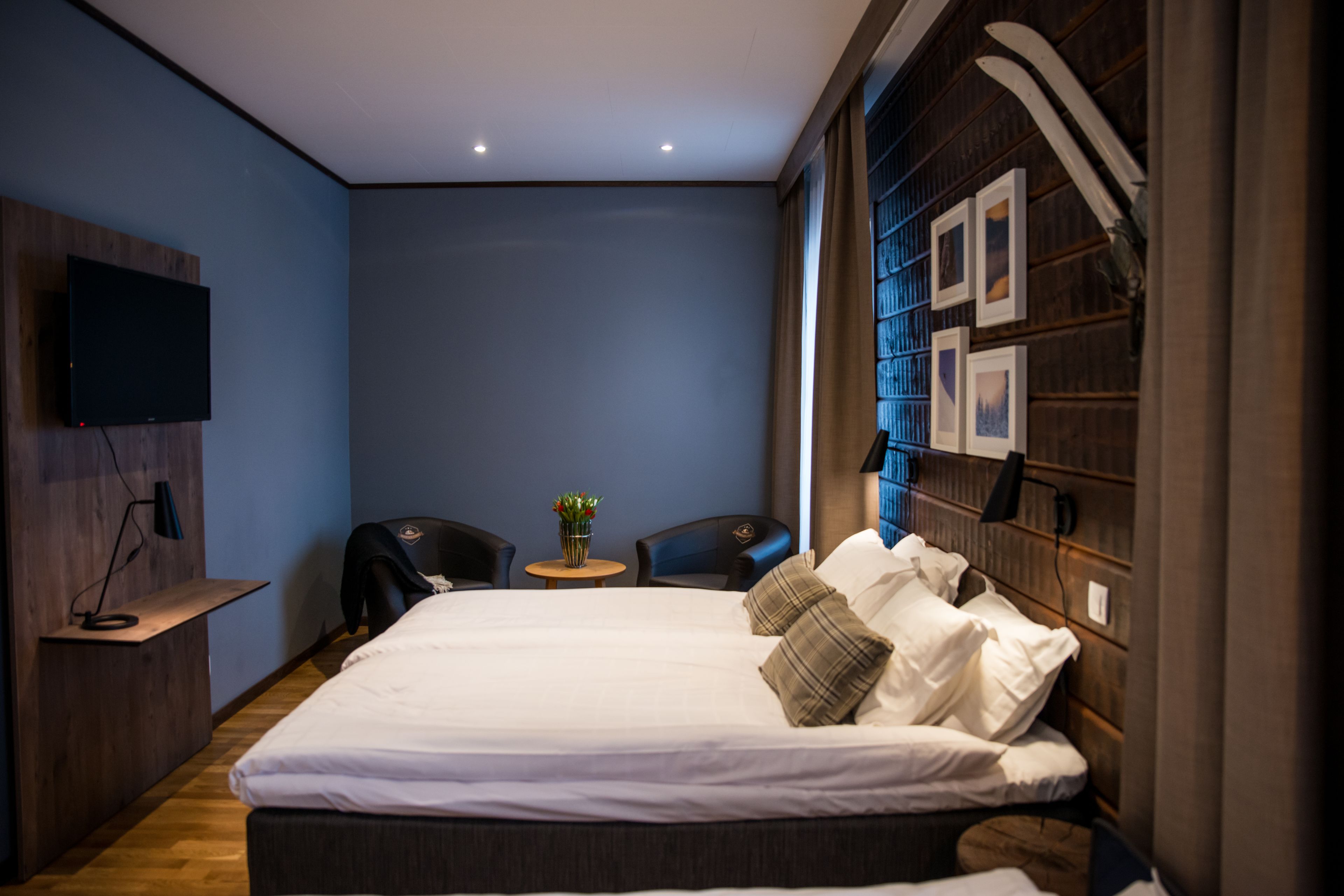 Dobbeltrom | Skrivebord, blendingsgardiner, lydisolert og wi-fi (inkludert)