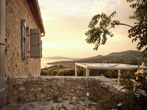 Uitzicht vanuit accommodatie