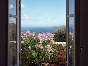 Udsigt fra overnatningsstedet