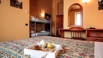 Quadruple Room, Non Smoking | In-room safe, desk, free cribs/infant beds, free WiFi