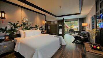 Family Suite, Balcony, Mountain View | Minibar, in-room safe, individually decorated, individually furnished