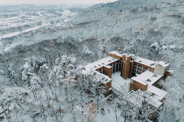 Voorkant van accommodatie