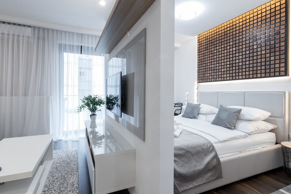 Deluxe appartement | Woonruimte | Een ledtelevisie en Netflix