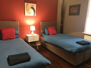 Twin kamer, gemeenschappelijke badkamer