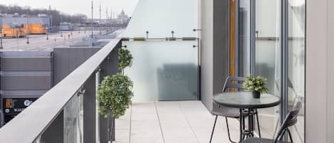 Vue sur la ville depuis l’hébergement