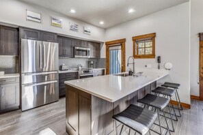 Townhome, 3 Bedrooms | Private kitchen - Mountain Thunder Lodge 305 3 Bedroom Townhouse by RedAwning (Breckenridge)