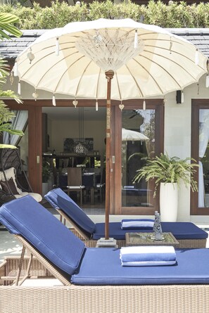 Luxury Villa, 2 Bedrooms, Private Pool | Terrace/patio - Kubu Gajah Villas (Denpasar)