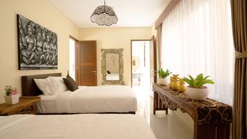 Vila Deluks, 2 kamar tidur, kolam renang pribadi | 2 kamar tidur, seprai premium, brankas, dan didekorasi berbeda-beda