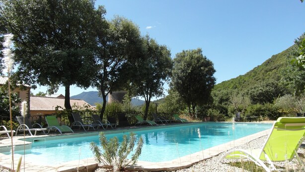 3 outdoor pools, sun loungers - Château de Colombières sur Orb (Colombieres-sur-Orb)