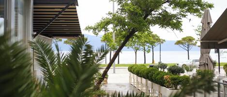 Blick von der Unterkunft