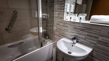 Free toiletries, hair dryer, towels