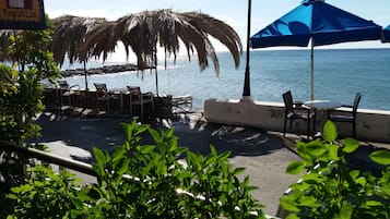 Sun-loungers, beach umbrellas, snorkelling, motor boating