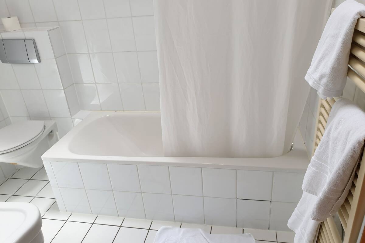 double room, bathtub | bathroom | free toiletries, hair dryer, towels