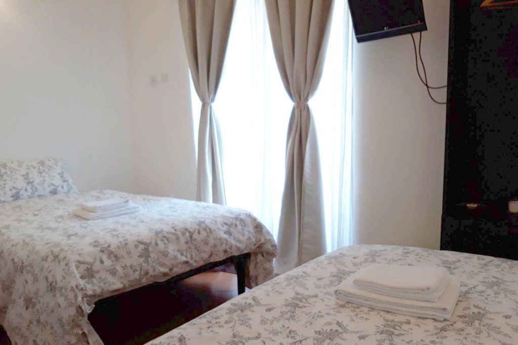 Desk, blackout drapes, soundproofing, WiFi (free)