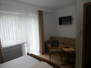 Double Room Single Use | Living area | TV