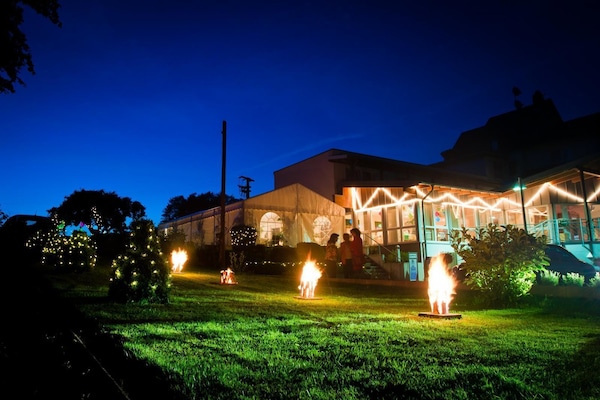 Front of property – evening/night