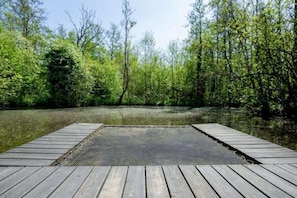 Classic-mökki, patio | Vuodevaatteet