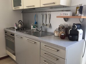 Kühlschrank, Ofen, Herdplatte, Geschirrspüler