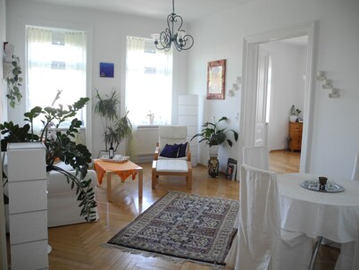 Lovingly furnished Art Nouveau apartment in a Wilhelminian style house