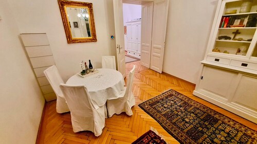 Lovingly furnished Art Nouveau apartment in a Wilhelminian style house