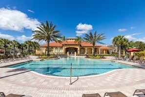 A heated pool