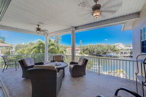 Terrace/patio - Large Siesta Key Home On Water With Pool/Spa (Siesta Key)