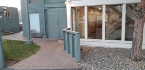 Front door leading to studio