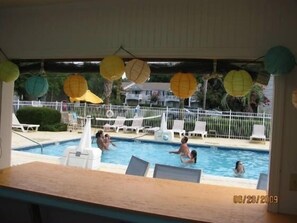 Piscine extérieure, piscine chauffée