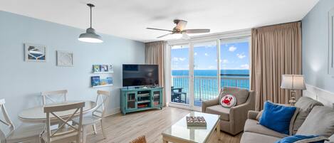 TV, DVD player, books