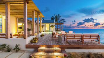 Luxury Villa, 6 Bedrooms, Private Pool, Oceanfront (Dream Pavilion) | Terrace/patio