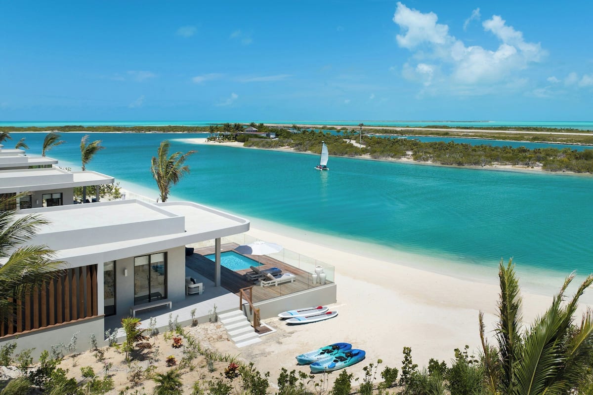 Luxury Bungalow, Private Pool, Waterside | Beach | Private beach, white sand, sun loungers, beach umbrellas