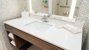 Free toiletries, hair dryer, towels