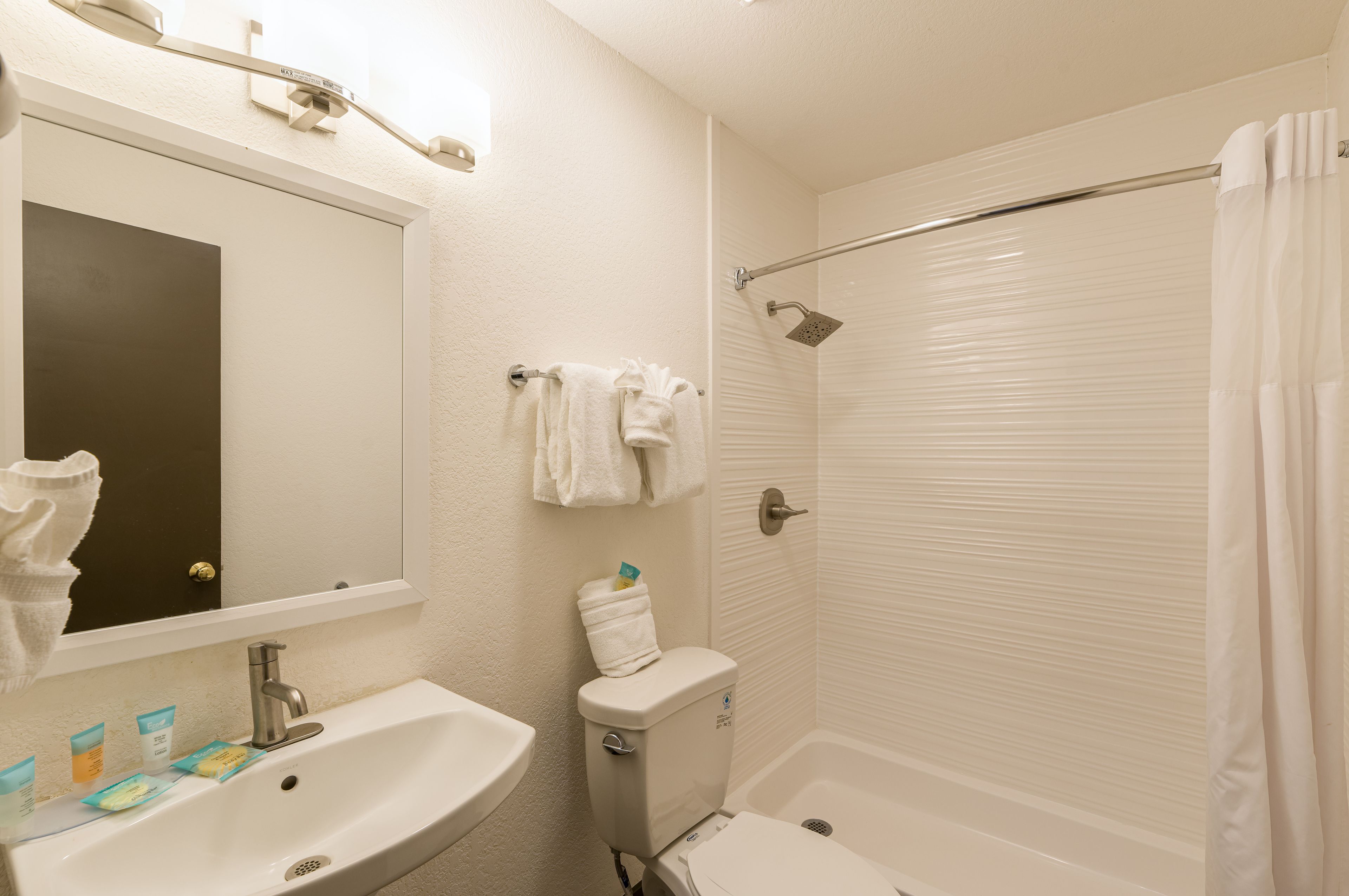 superior suite, 1 king bed with sofa bed, kitchen | bathroom | shower, hydromassage showerhead, designer toiletries, hair dryer