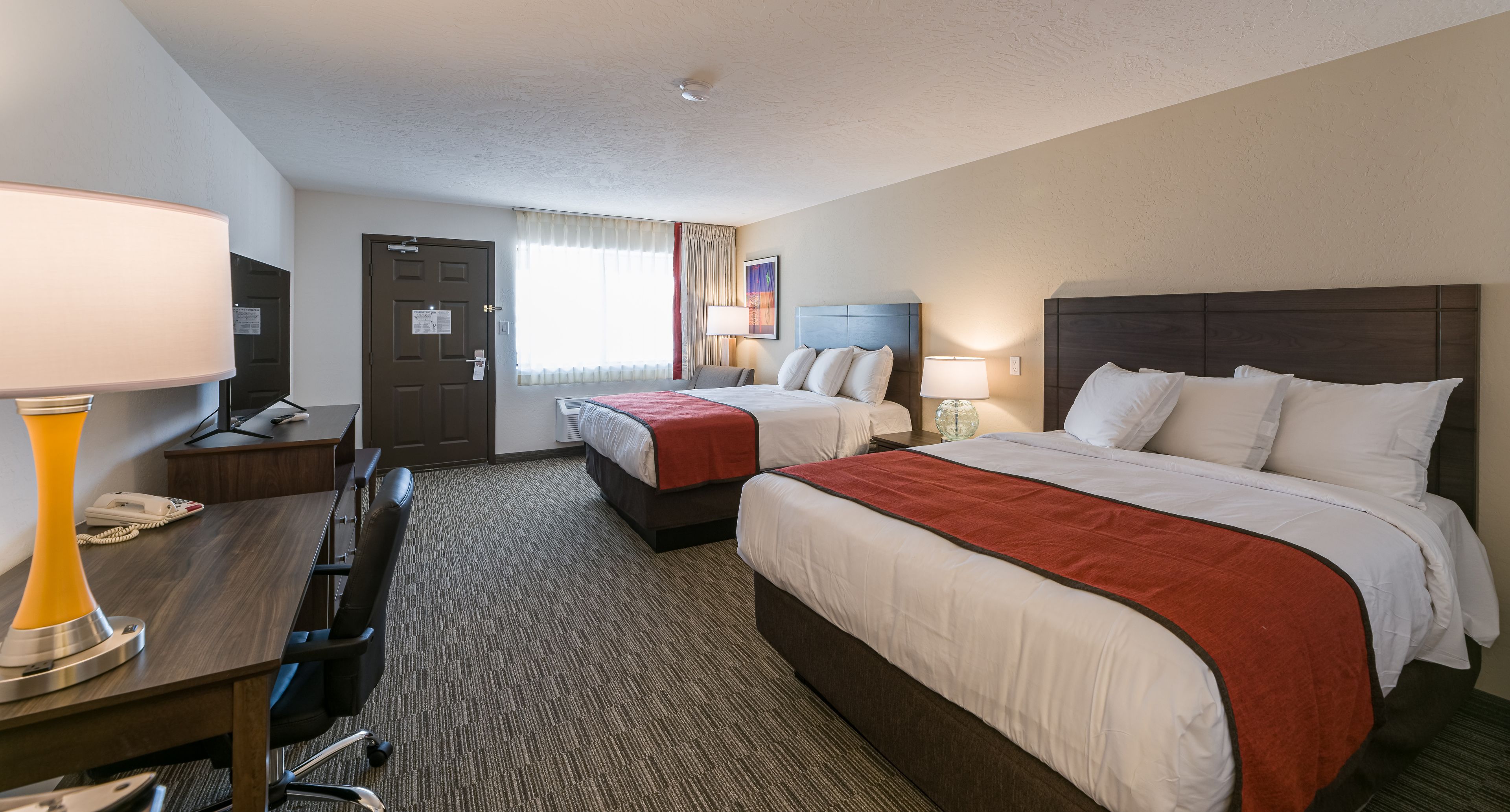 double room, 2 queen beds, accessible, private bathroom | 1 bedroom, pillow-top beds, in-room safe, desk