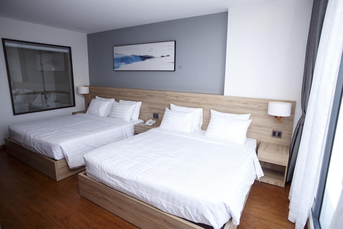 Suite (2) | Desk, blackout drapes, soundproofing, iron/ironing board