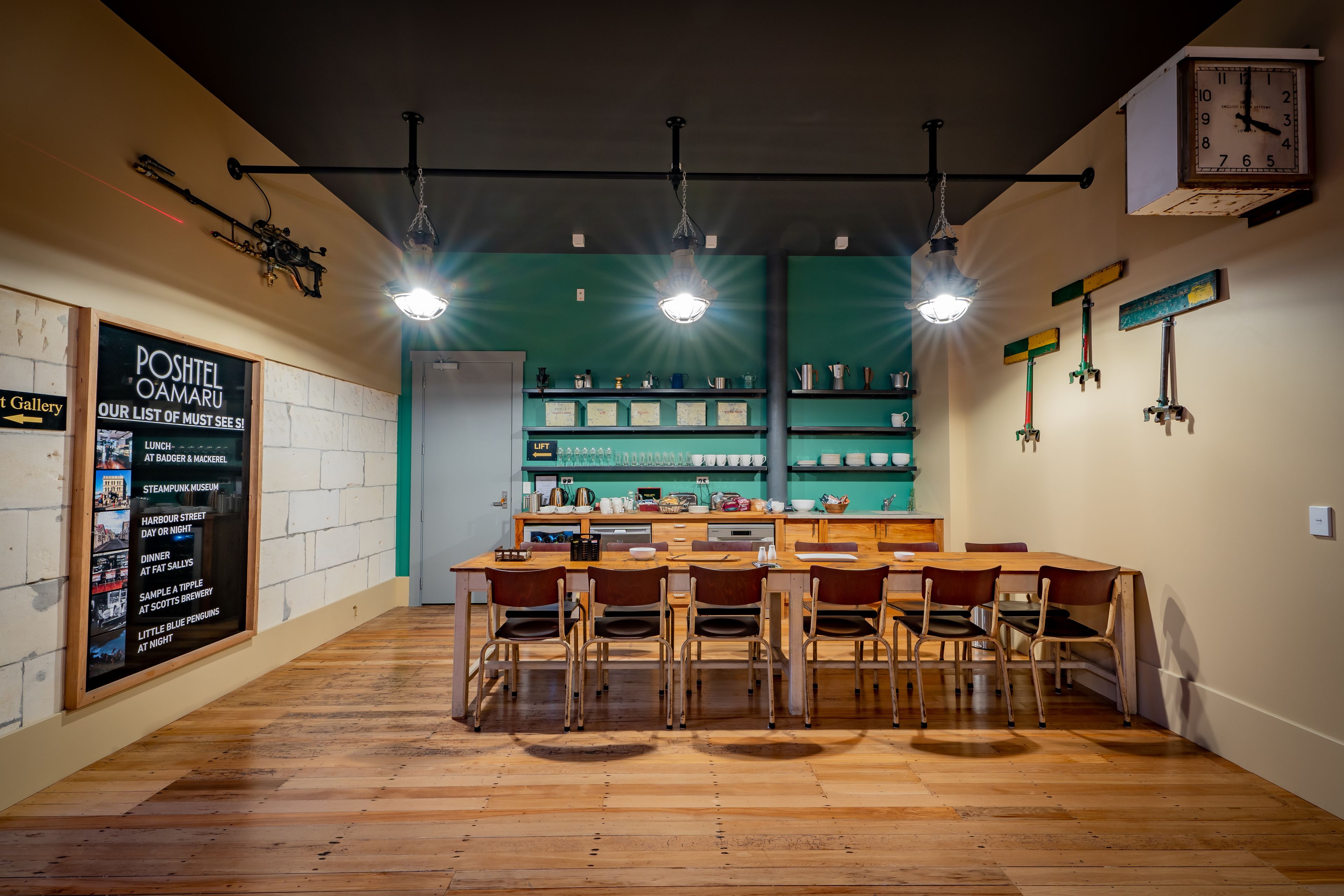 Mini-fridge, electric kettle