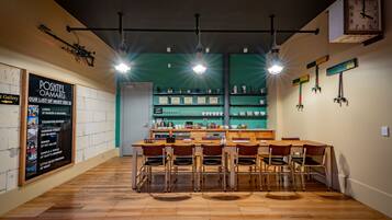 Mini-fridge, electric kettle