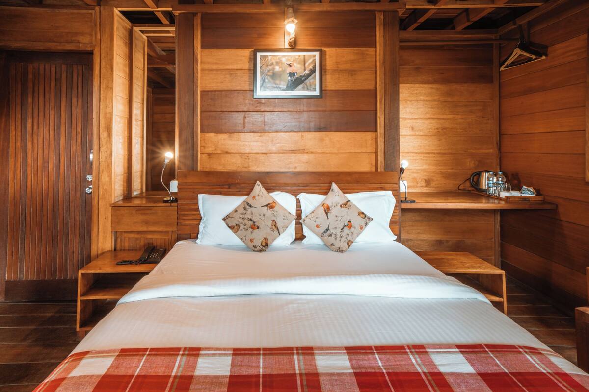 Quarto casal panorâmico, 1 cama King, para não fumantes | Roupas de cama premium