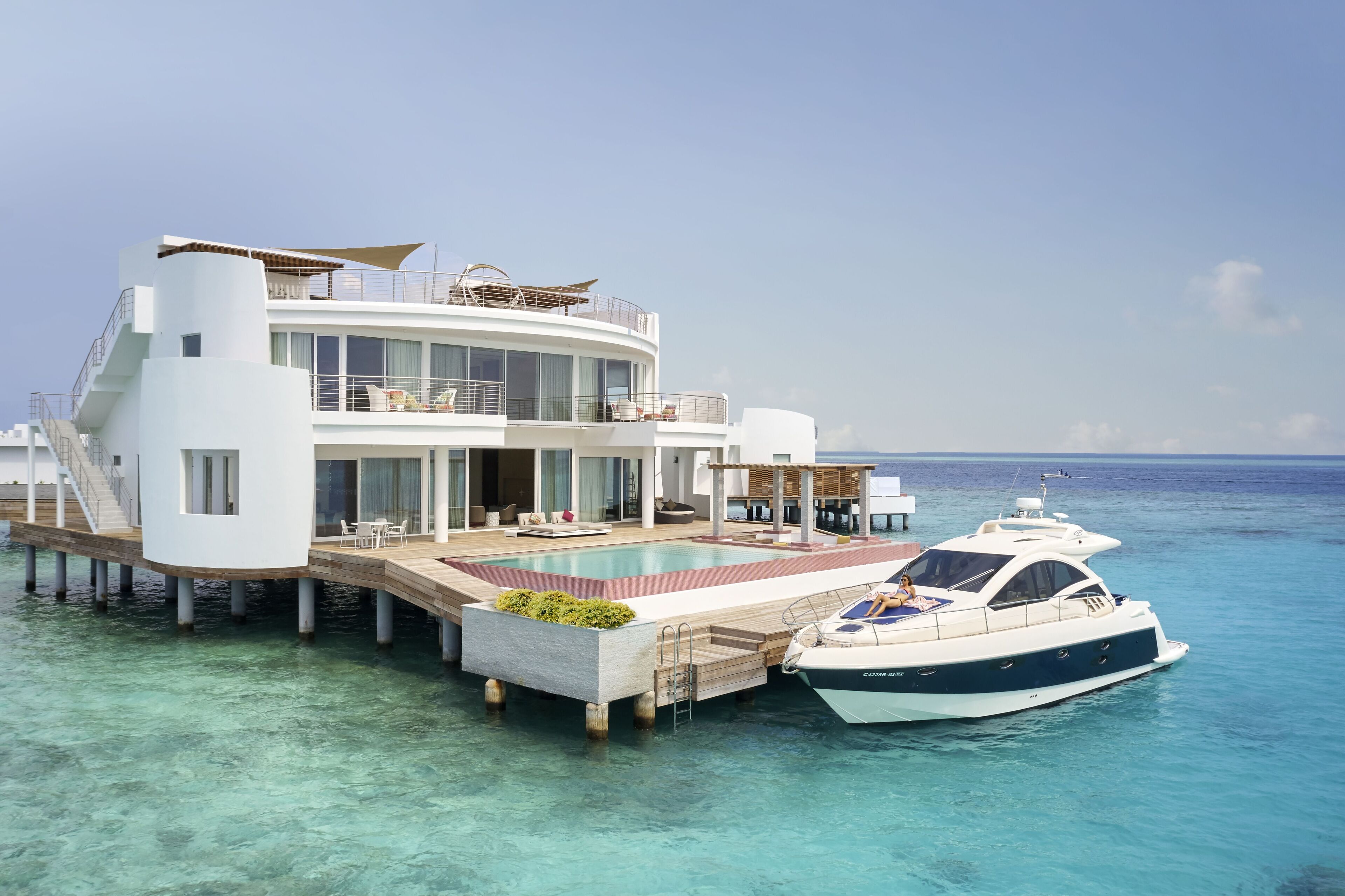 room, 3 bedrooms, private pool (olhahali water retreat) | premium bedding, minibar, in-room safe, individually decorated