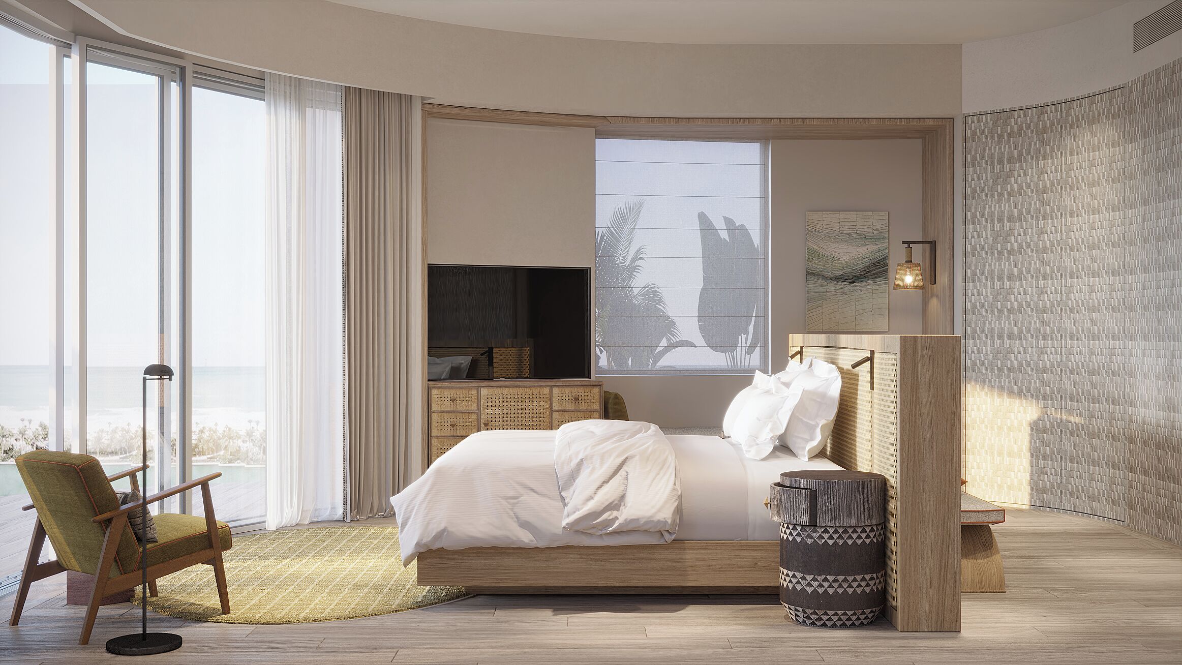 Ropa de cama de alta calidad, minibar, caja fuerte