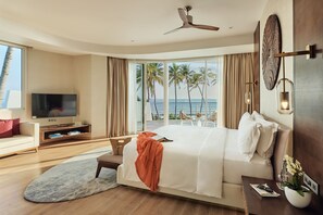 Habitación, 3 habitaciones, alberca privada (Olhahali Beach Retreat) | Ropa de cama de alta calidad y minibar 