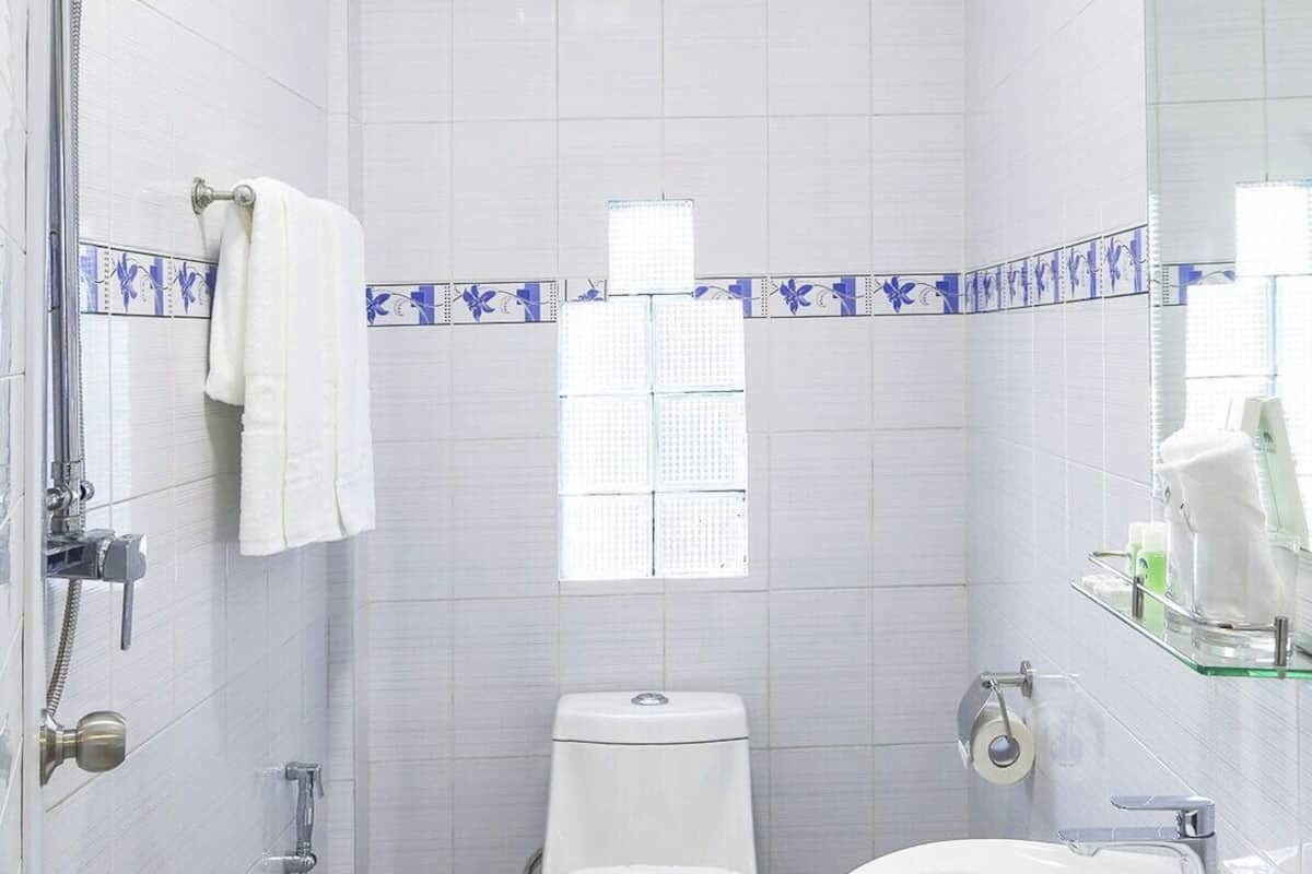 free toiletries, hair dryer, slippers, towels