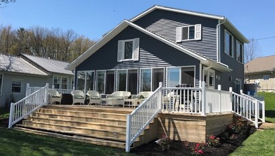 Stunning lake front home & everything is new!  Direct access to Nettle Lake!