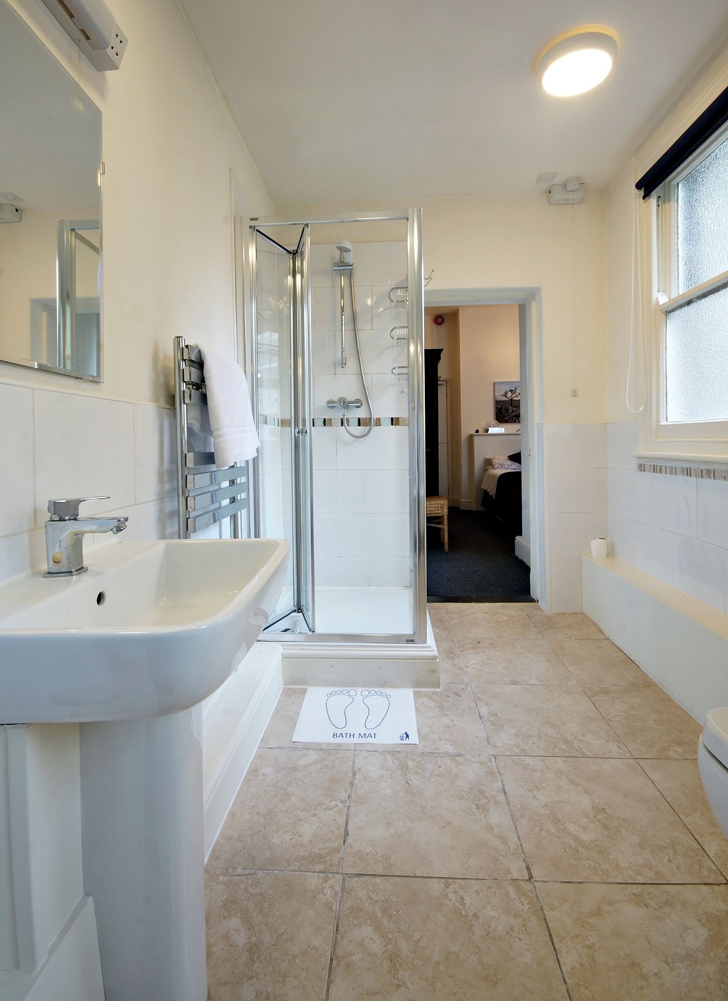 superior double room, 1 double bed, non smoking | bathroom | shower, free toiletries, hair dryer, towels