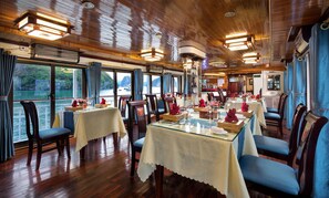 Breakfast, lunch and dinner served - Charm Boutique Cruise (Ha Long)