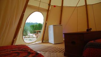 Premium Tent (Indian) | Down comforters, iron/ironing board, free WiFi, bed sheets