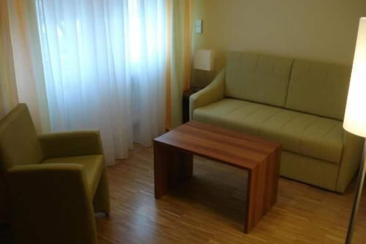 classic double room | living room | 43-inch smart tv with cable channels, tv, netflix