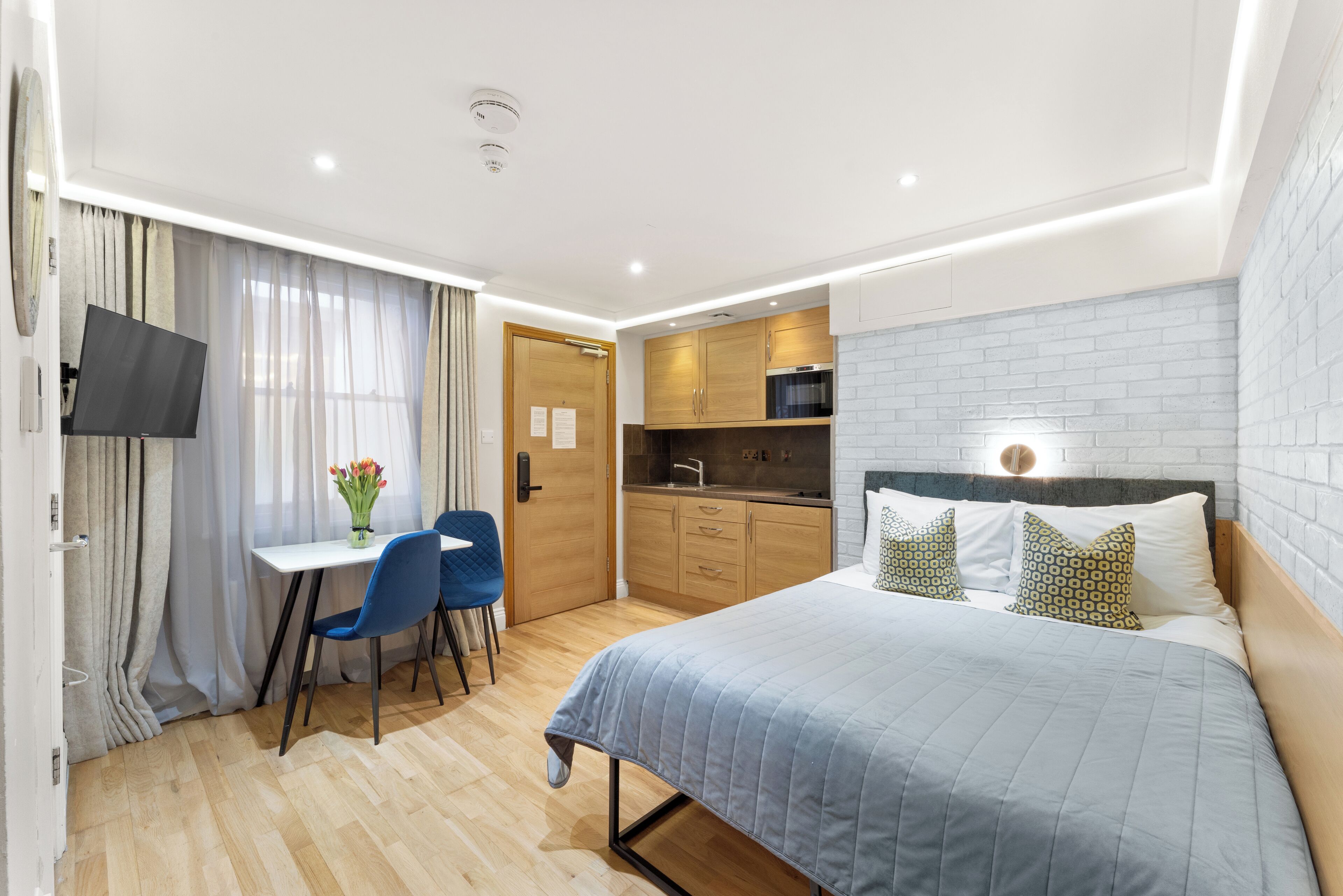 Økonomistudio | Blendingsgardiner, strykejern/-brett og wi-fi (inkludert)