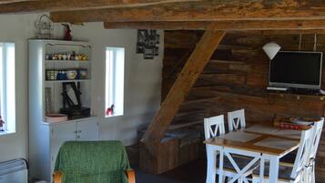 House (Norrgård) | Living area | Plasma TV, fireplace, DVD player, table tennis