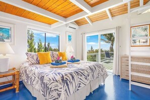 2 bedrooms, desk, iron/ironing board, travel crib